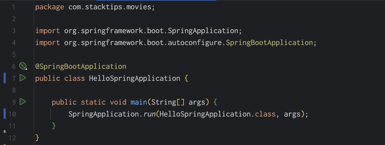 Running a Spring Boot application from IntelliJ IDEA